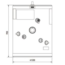Gledhill  Indirect Unvented  Hot Water Cylinder 90Ltr