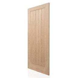 Unfinished Oak Wooden Cottage Internal Door 1981mm x 686mm