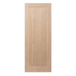 Unfinished Oak Wooden Cottage Internal Door 1981mm x 686mm