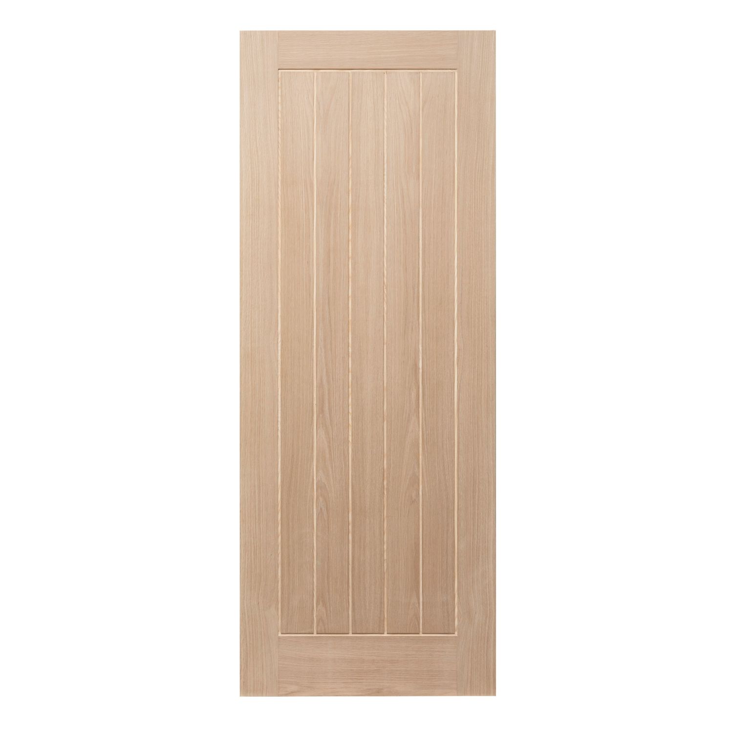 Unfinished Oak Wooden Cottage Internal Door 1981mm x 686mm (212FA)