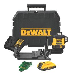 DeWalt DCLE34031D1-GB 18V 1 x 2Ah Li-Ion XR Green Self-Levelling Multi-Line Laser Level