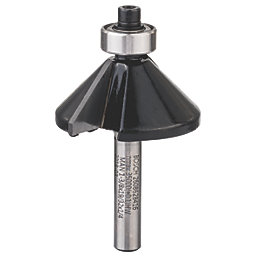 Bosch Standard for Wood 1/4" Shank Double-Flute 45° Dovetail Chamfer / Laminate Trim Bit 34.9mm x 14.7mm
