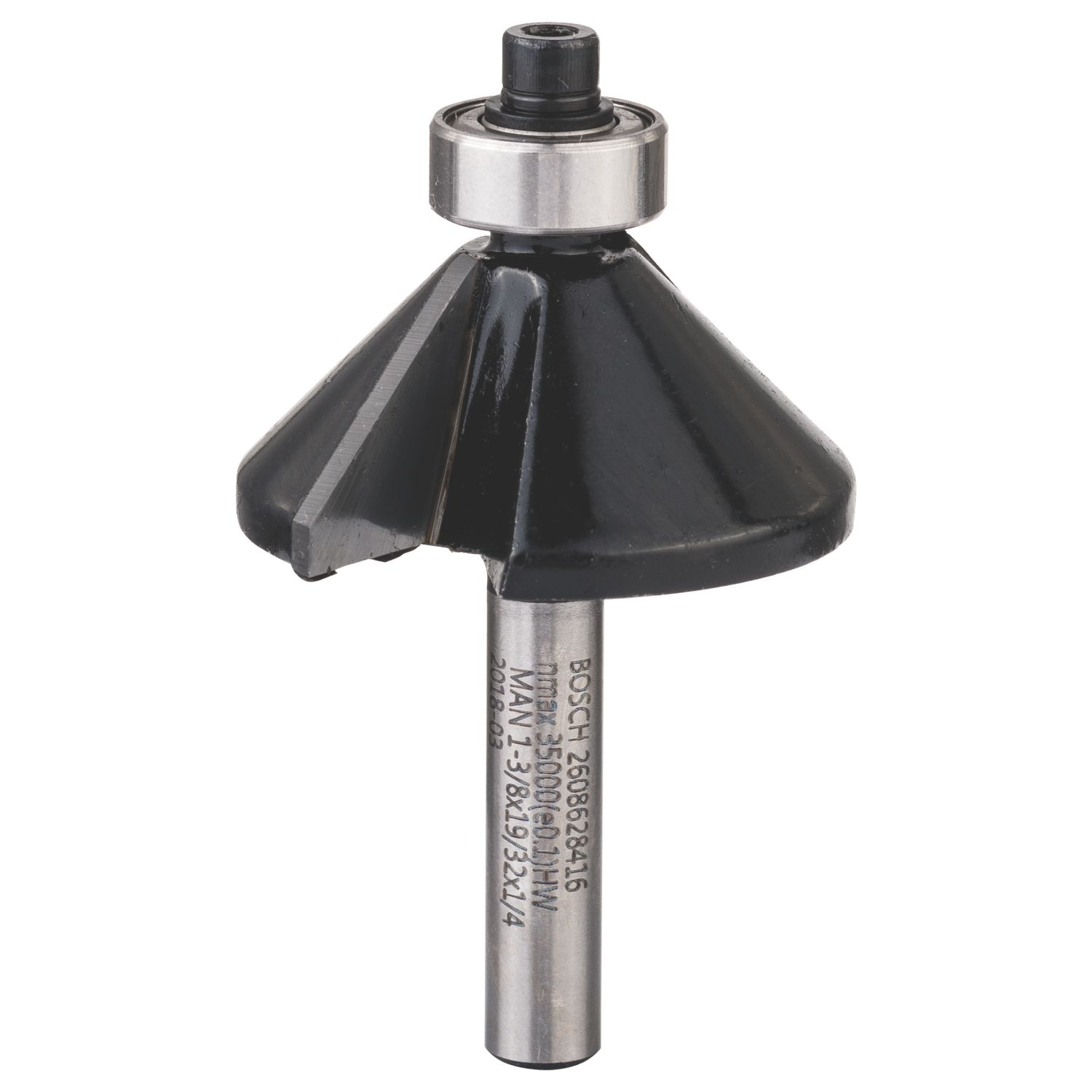 Bosch 1/4" 45° Dovetail Chamfer / Laminate Trim Bit 34.9mm x 14.7mm (212FW)