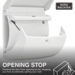 Burg-Wachter  Piano Post Box White Gloss
