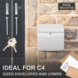 Burg-Wachter  Piano Post Box White Gloss