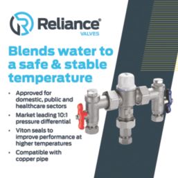 Reliance Valves HEAT160030 Heatguard 4-in-1 Thermostatic Mixing Valve 15mm