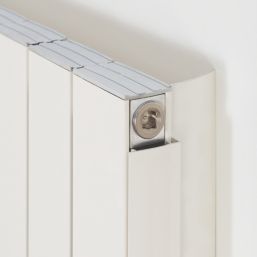 Time Blaze  1800mm x 485mm 4235BTU White Vertical Designer Radiator