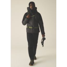 Regatta Highton Stretch Waterproof Padded Jacket Ash/Black 3X Large Size 49-51" Chest
