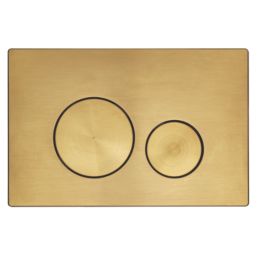Circuit Dual-Flush Flushing Plate Brushed Brass