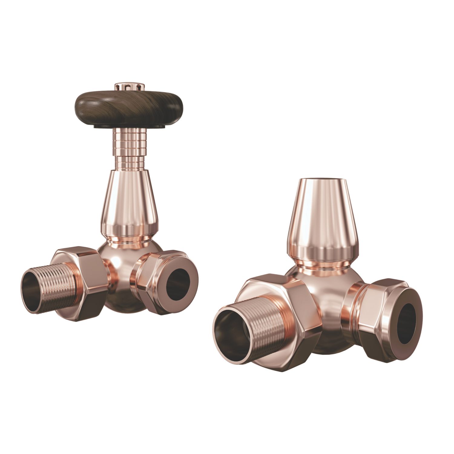 ETAL Harrow 15mm x 1/2" Copper Corner Thermostatic Radiator (212RT)