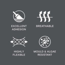 LickPro 5Ltr Smooth Black 01 Masonry Paint