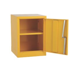 Barton  1-Shelf Hazardous Substance Cabinet Yellow 457mm x 457mm x 609mm