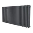 Azur 600mm x 1190mm 5076BTU Anthracite Horizontal 3 Column Radiator