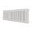 Azur 400mm x 1190mm 3583BTU White Horizontal 3 Column Radiator