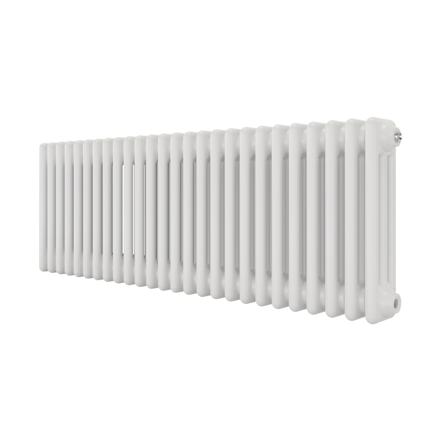 Azur 400mm x 1190mm 3583BTU White Horizontal 3 Column Radiator (213AC)