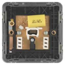 Schneider Electric Lisse Deco 1-Gang Master Polished Chrome with Black Inserts