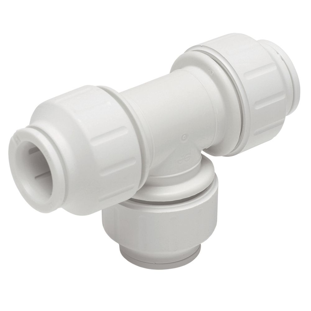 JG Speedfit  Plastic Push-Fit Equal Tees 10mm 10 Pack - 3