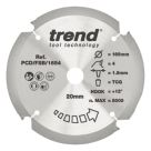 Trend PCD/FSB/1654 Multi-Material Saw Blade 165mm x 20mm 4T