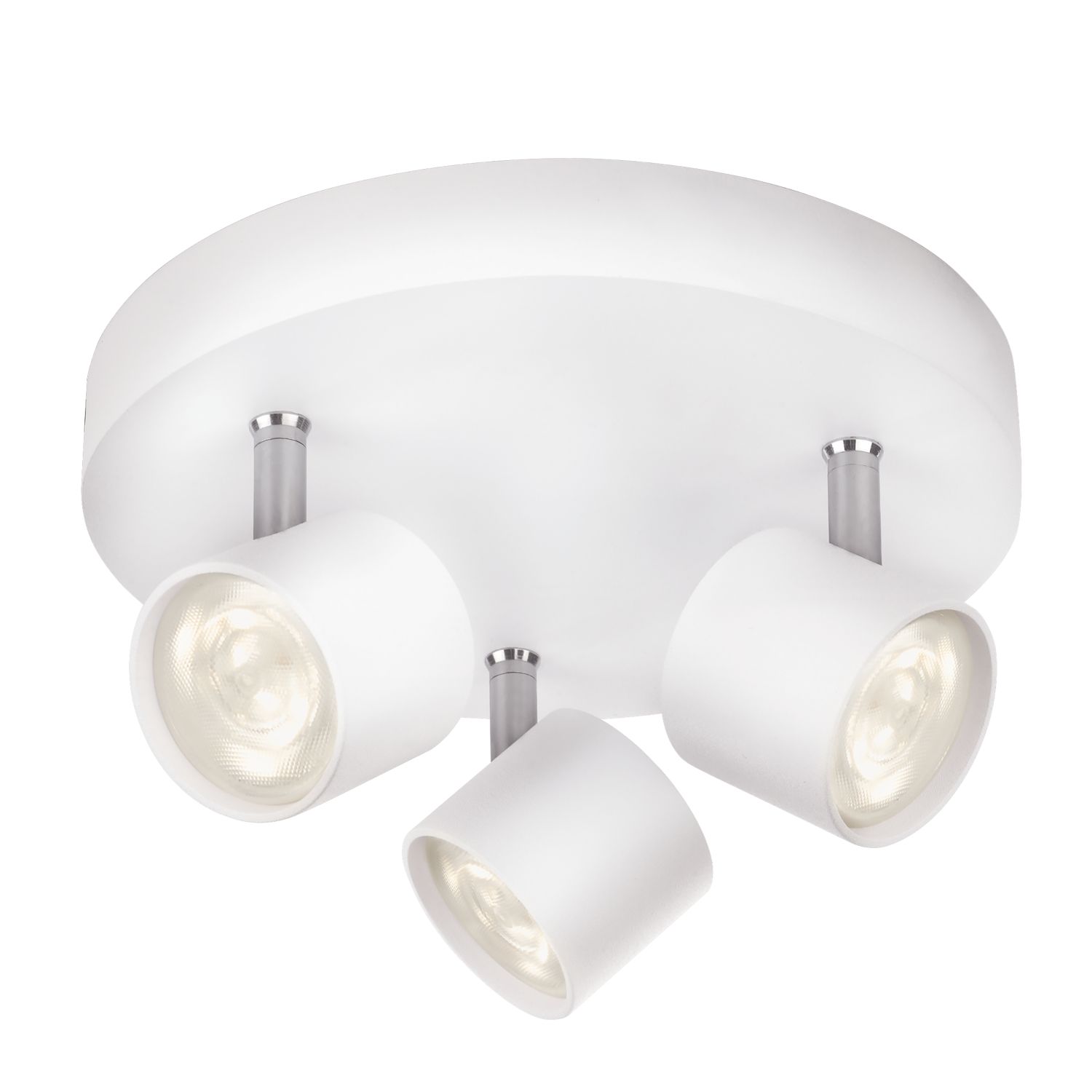 Philips Star LED Round Plate Triple Spotlight White 13.5W 1500lm (213JA)
