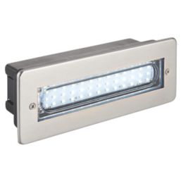 Masterlite  Outdoor LED Brick Light Brushed Stainless Steel 4.3W 280lm