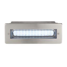 Masterlite  Outdoor LED Brick Light Brushed Stainless Steel 4.3W 280lm