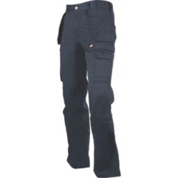 Dickies Redhawk Pro Trousers Navy Blue 38" W 30" L