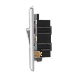Arlec  50A 1-Gang DP Control Switch Polished Chrome with Neon with Colour-Matched Inserts