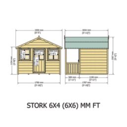 Shire Stork 6' x 6' (Nominal) Timber Playhouse