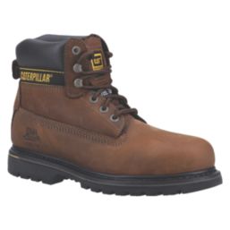 CAT Holton Size 8  Brown  Steel Toe Cap Safety Boots