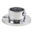 Essentials Rail End Sockets Polished Chrome 19mm 20 Pack