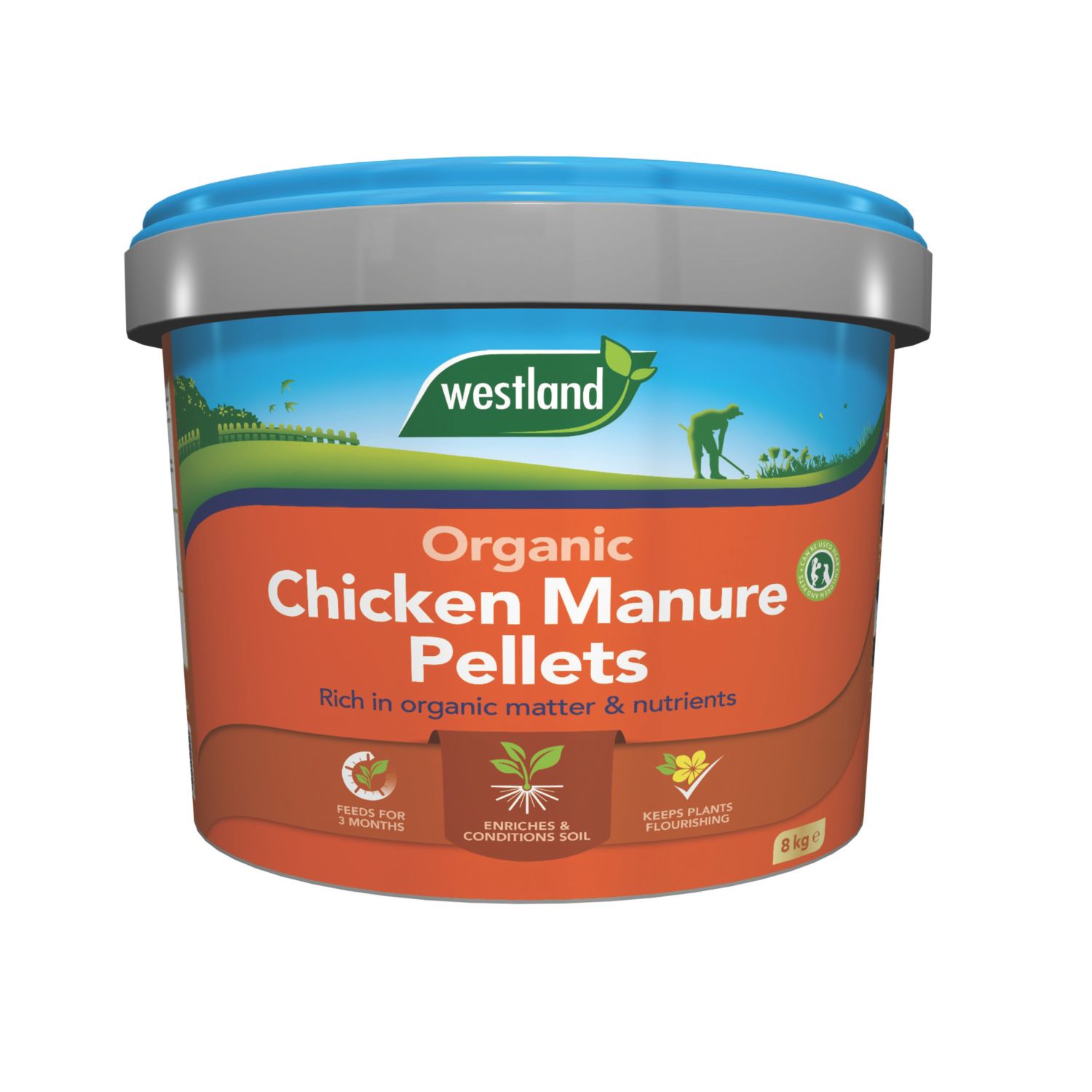 Westland Organic Chicken Manure Pellets Plant Feed 8kg (213YU)