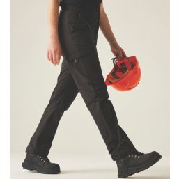 Regatta Pro Action Stretch Womens Trousers Black Size 8 31" L