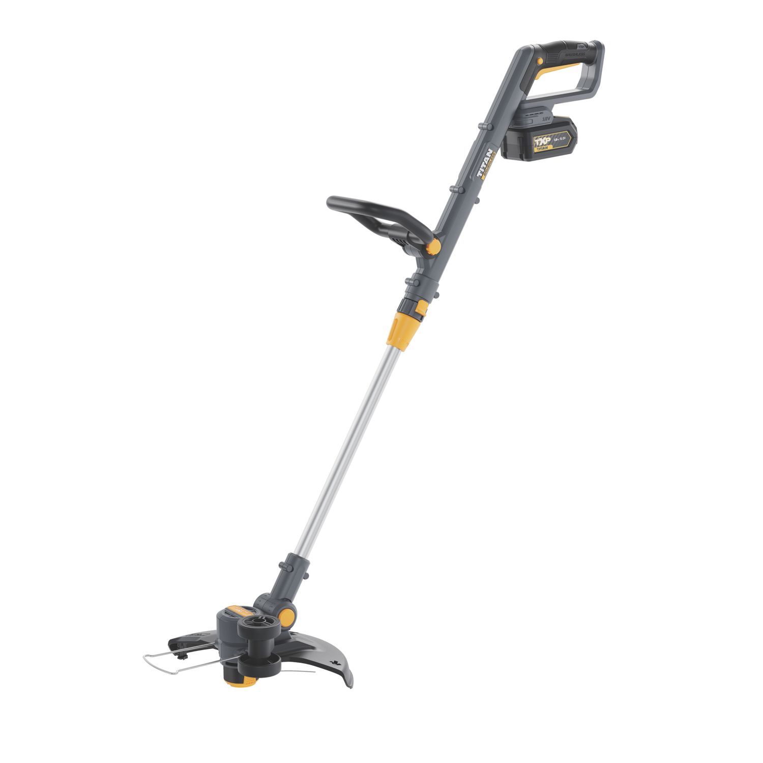Titan TTI1201GGT 18V 1 x 5.0Ah Li-Ion TXP Brushless Cordless Grass Trimmer (214AY)