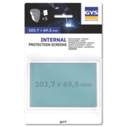 Gys  Welding Helmet Internal Replacement Lenses 69.5mm x 103.7mm 5 Pack