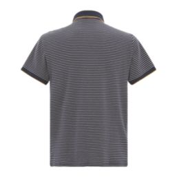 Regatta Tiver Polo Shirt Navy / Stone White Stripe Large 43.3" Chest