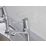 Bristan Value High Neck Pillar Single Lever Kitchen Taps Chrome-Plated 1 Pair