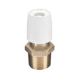 Hep2O  Plastic Push-Fit Adapting Male Coupler 10mm x 1/2"