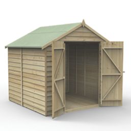 Forest 4Life 7' x 7' (Nominal) Apex Overlap Timber Shed