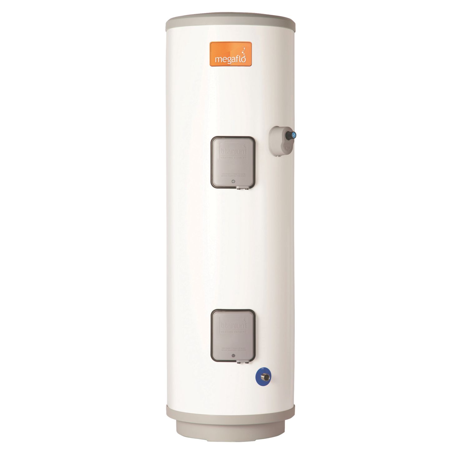 Heatrae Sadia Megaflo Eco Slimline 200dd Direct Unvented Hot Water Cylinder 200Ltr 2 x 3kW (214FP)