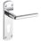 Smith & Locke Crane Fire Rated Euro Lock Door Handles Pair Polished Chrome