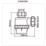 Flomasta  Shallow Bottle Trap White 40mm