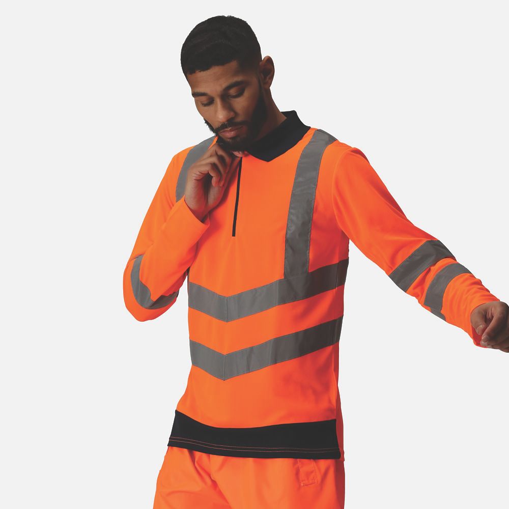 Orange hi vis joggers sales screwfix