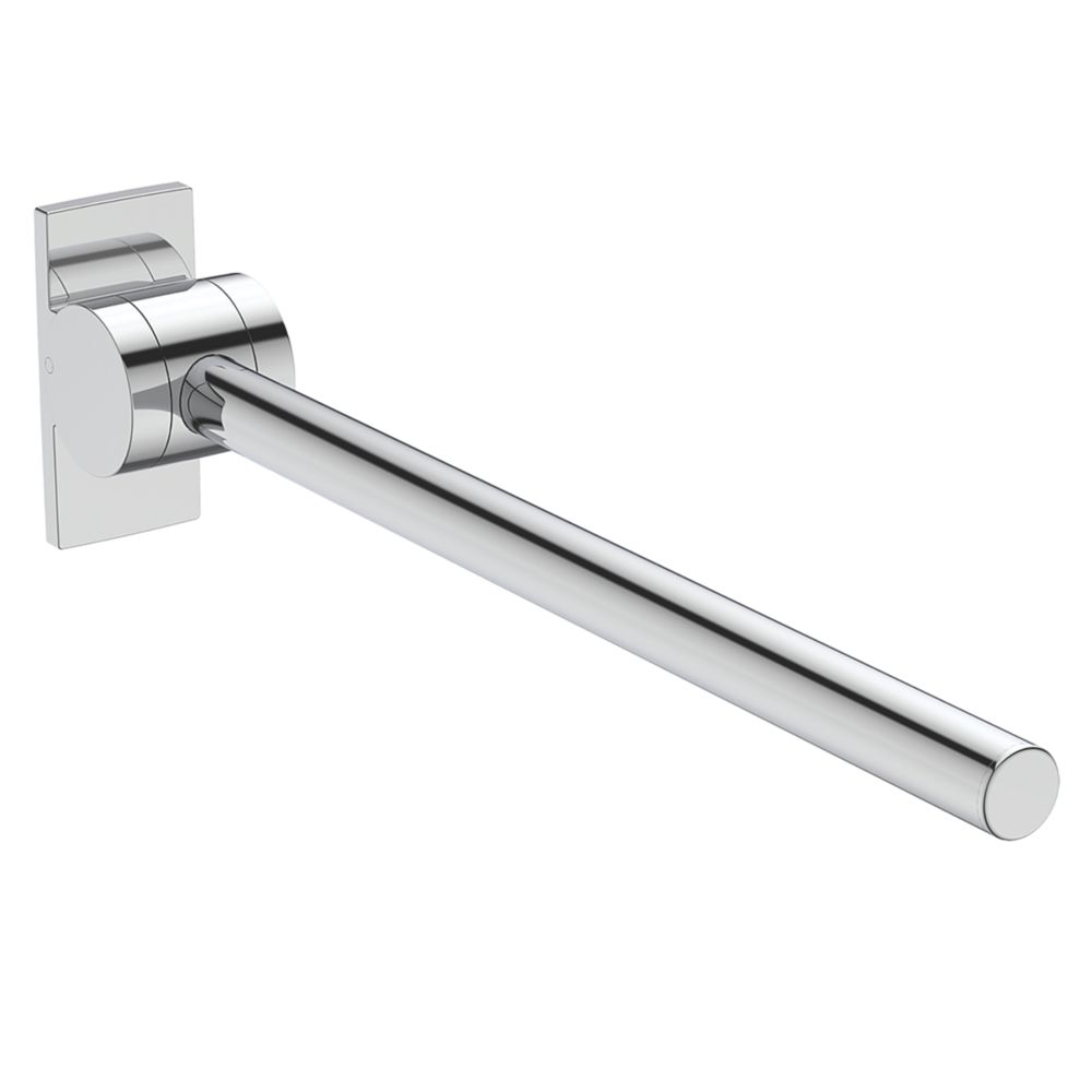 Ideal Standard S6362AA Doc M Hinged Support Rail Chrome 800mm x 201mm x 45mm