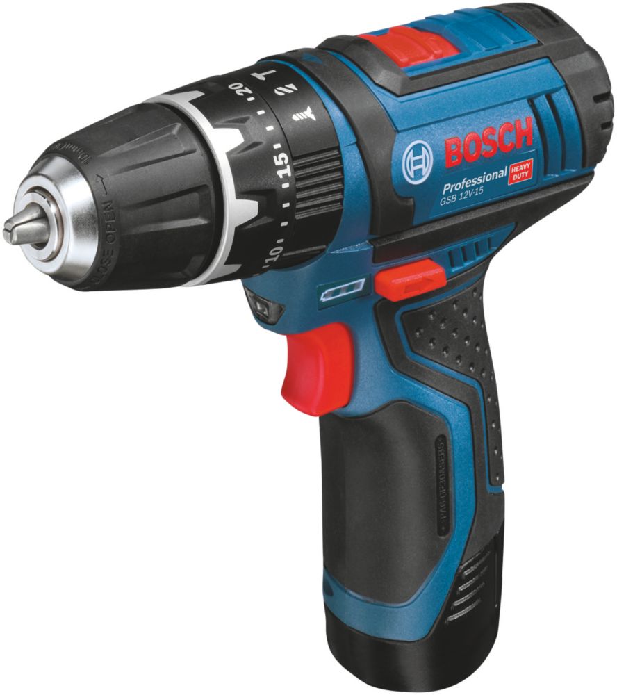 Bosch GSB GDR 12 12V 2 x 2.0Ah Lithium Coolpack Cordless Twin