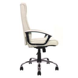 Nautilus Designs Westminster High Back Executive Chair Cream