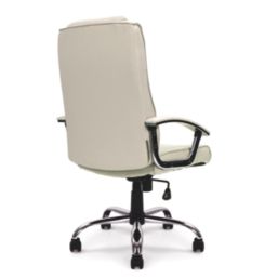 Nautilus Designs Westminster High Back Executive Chair Cream