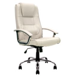 Nautilus Designs Westminster High Back Executive Chair Cream