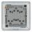 LAP  20A 16AX 3-Gang 2-Way Switch  Matt Black with Colour-Matched Inserts