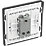 British General Evolve 20 A 16AX 1-Gang 2-Way Wide Rocker Light Switch  Grey with Black Inserts