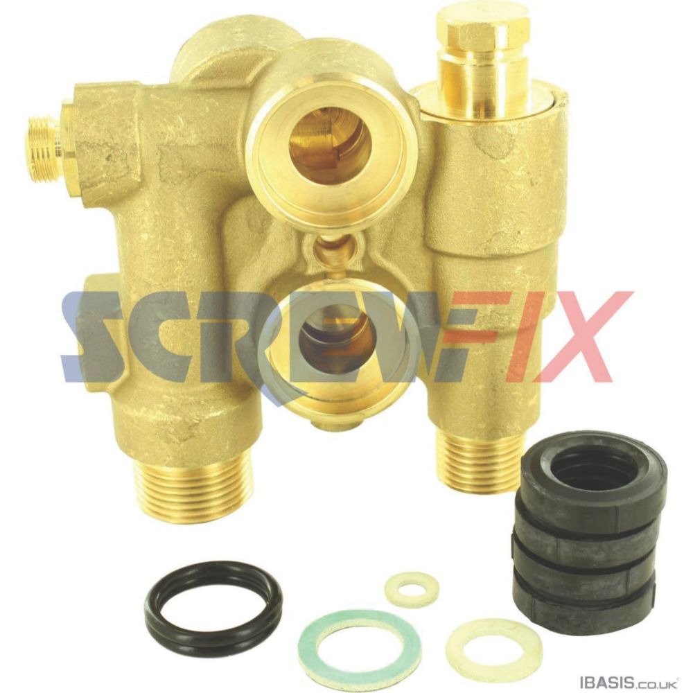 Baxi 720789601 12L Brass Return Assembly - Screwfix